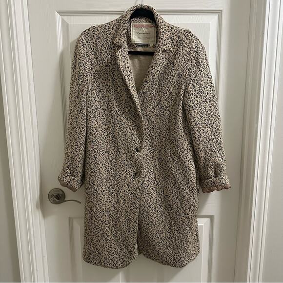 Anthropologie Cartonnier Rowan Leopard
Print Knit Car Coat Women’s size Small - Picture 3 of 13